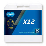 Cadena KMC X12 1/2x11/128" 12V Plata
